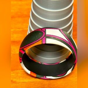 7 1/2 inch fabric covered bangle